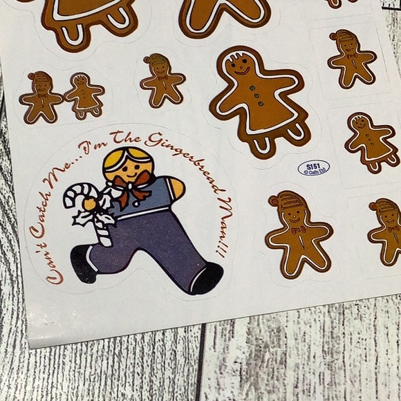 Christmas gingerbread scrapbook stickers new - Picture 3 of 3